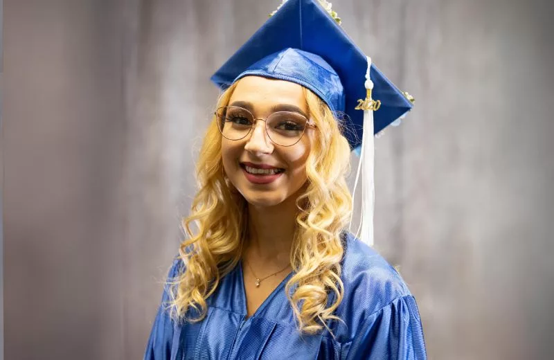 A headshot of Julie, Grad Solutions class of 2020