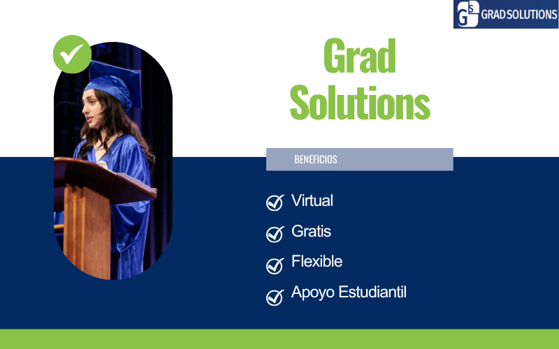 Infographic for Grad Solutions about the benefits of the program.